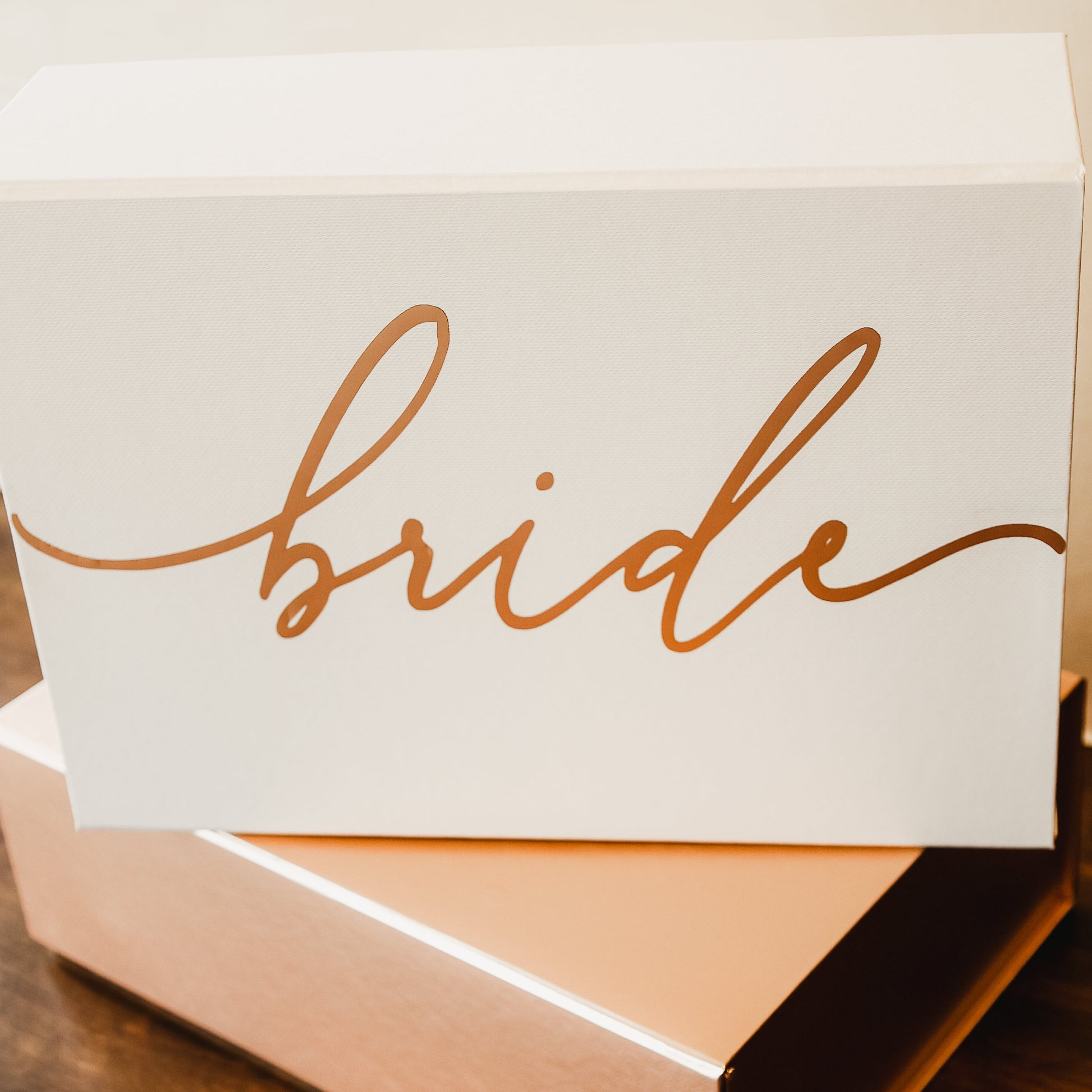 Personalized Gift Box for the Bride with Her Name in Elegant Calligraphy