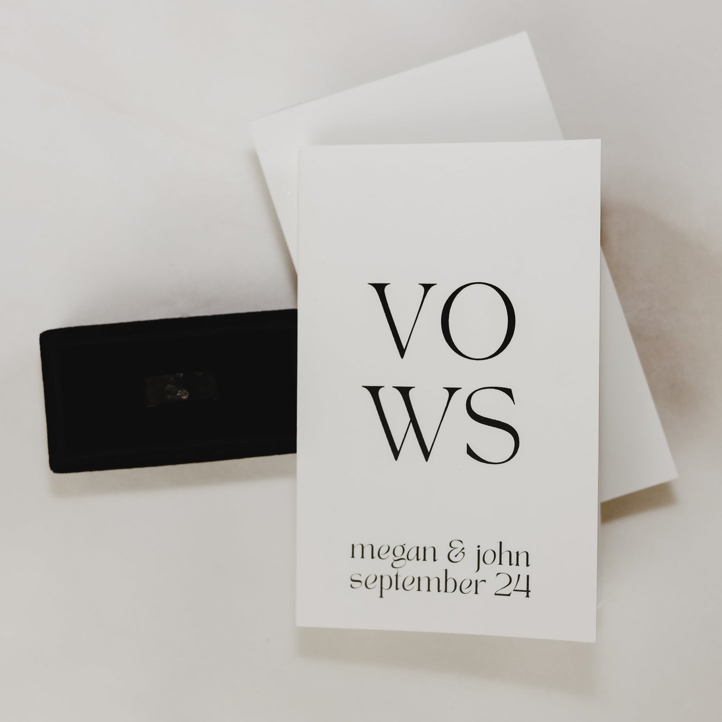 Beautiful, personalized vow books, handmade with foiled text, ideal for recording and preserving wedding vows