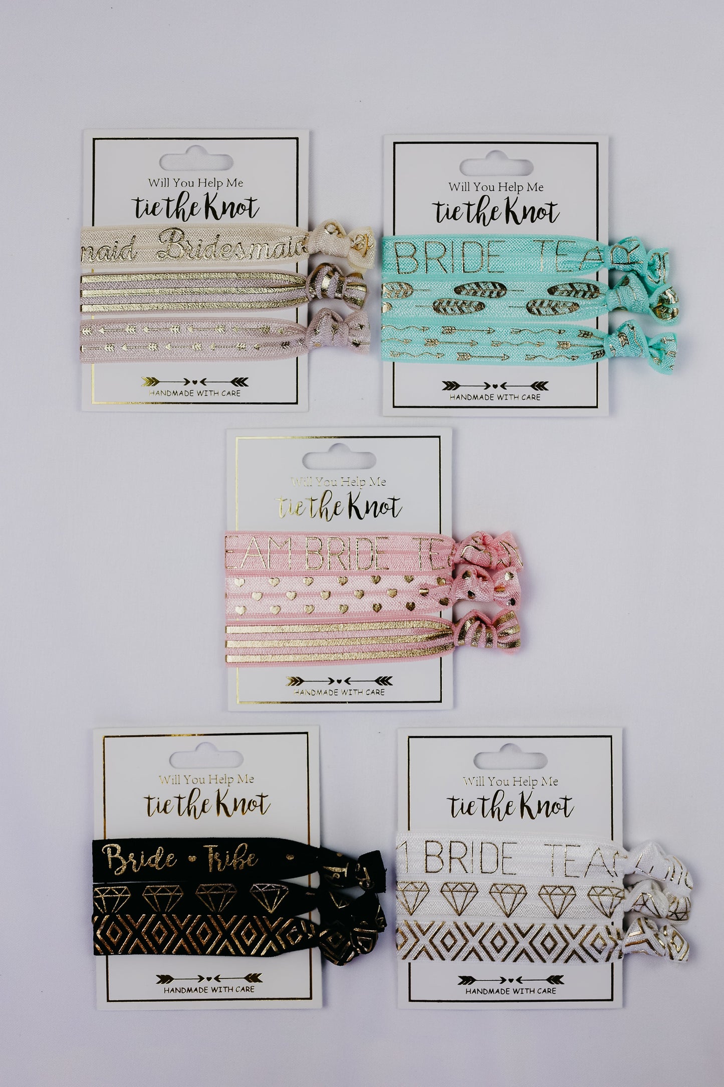 Have Your Bridesmaids Help you Tie the Knot with a Set of Cute Hair Ties