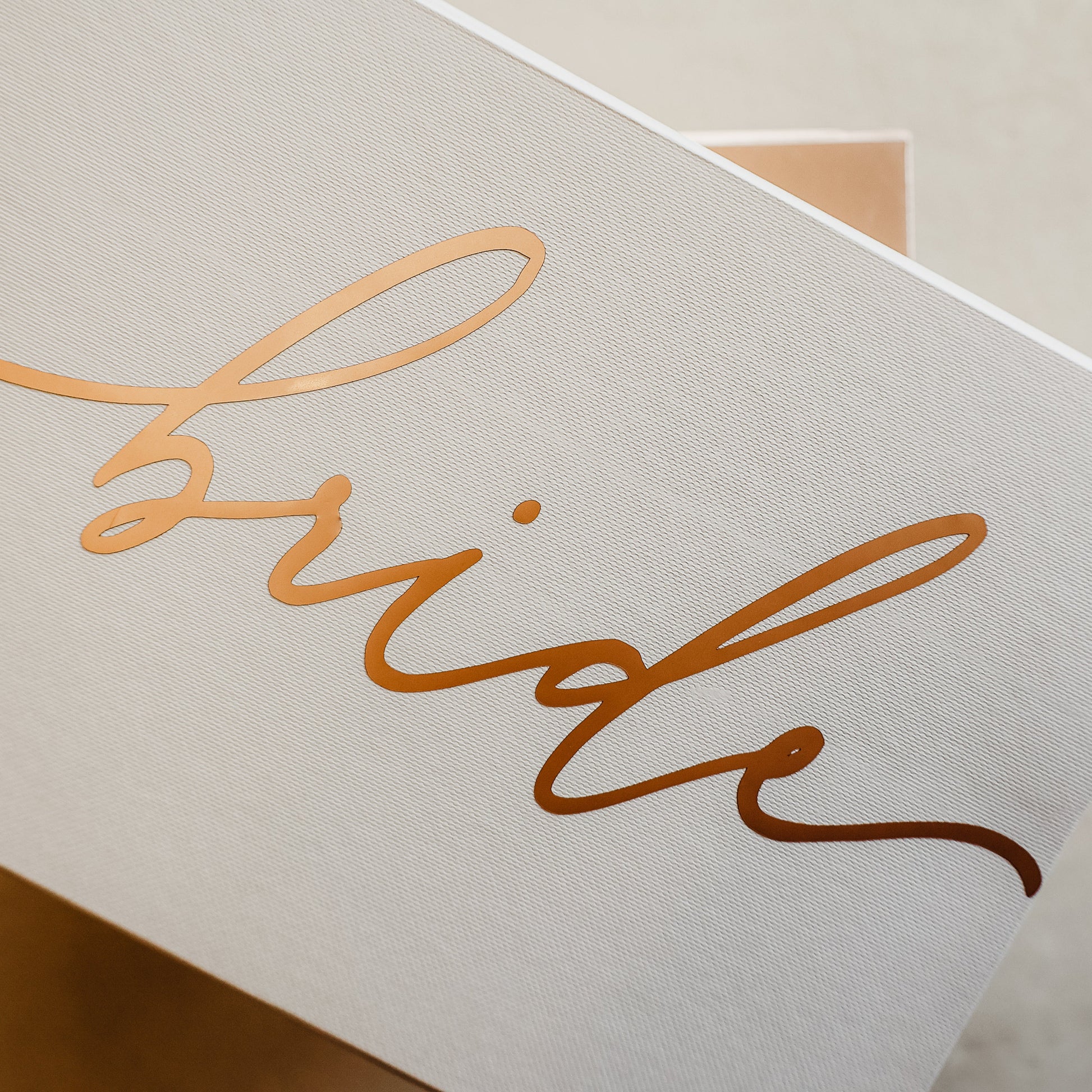 Bride Gift Box for Wedding Shower Gift with her Name Personalized in Calligraphy
