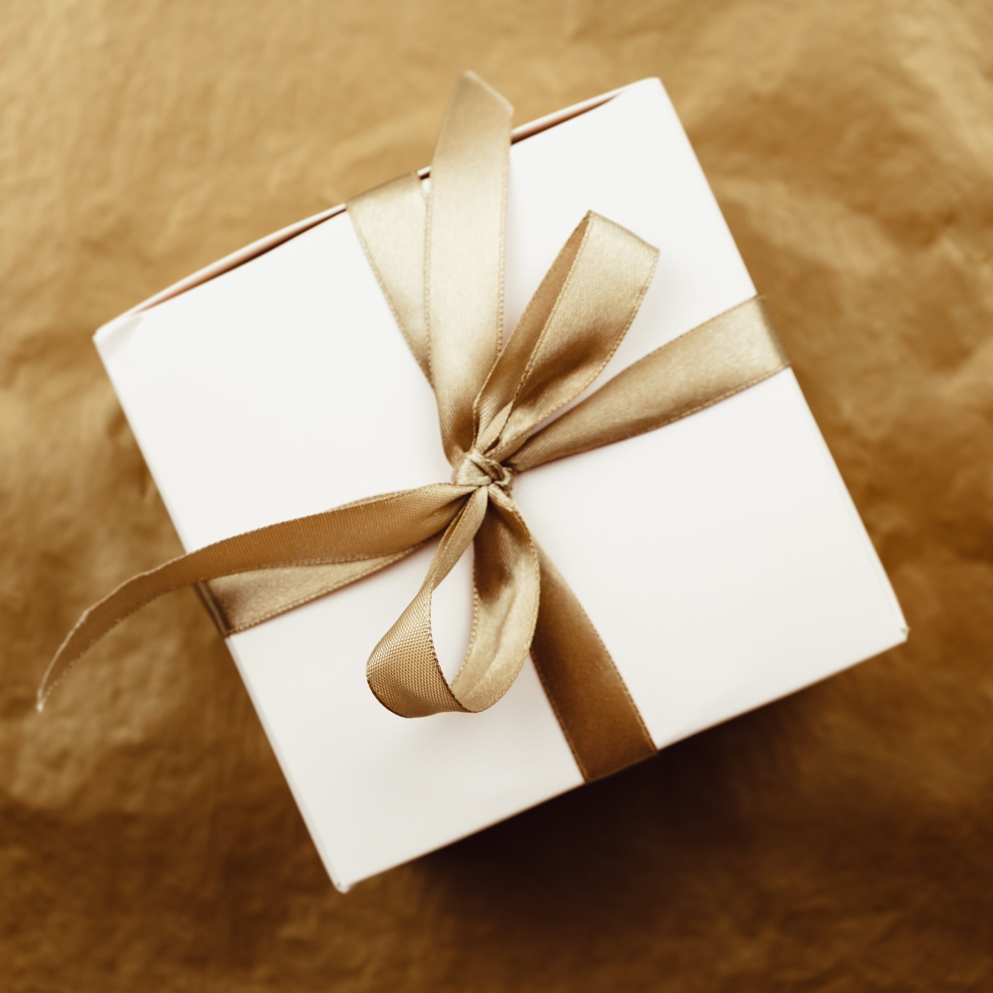 Personalized Wedding Candle Gift Box Tied with Ribbon Bow
