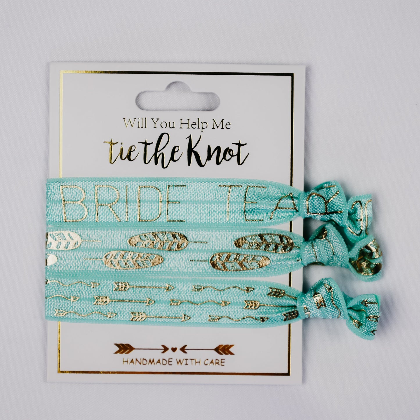 Bridesmaid Proposal Gift for Bridal Party Set of Hair Ties for Team Bride Will You Help Me Tie the Knot
