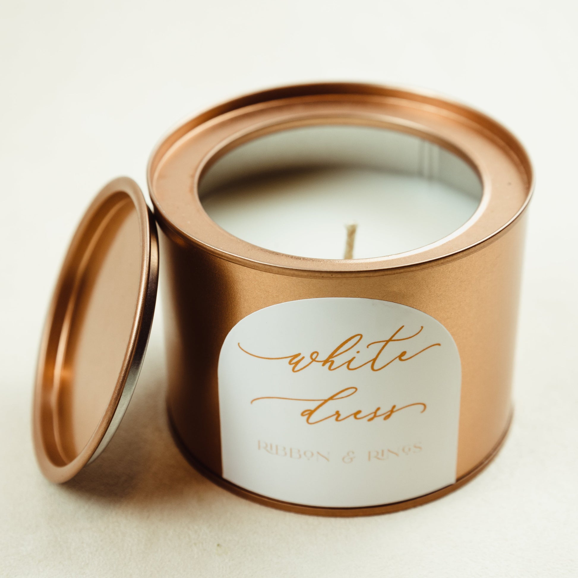 White Dress Candle Gift for Engagement Wedding Day Candle