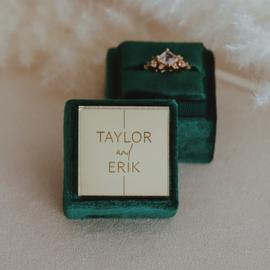 Personalize Your Marriage Proposal with a Gorgeous Ring Box Engraved with the Name of Your Future Bride