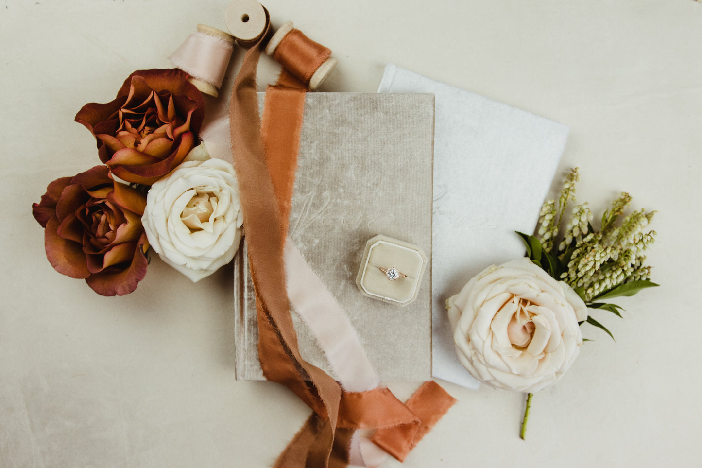 Beautiful silk ribbon for making your wedding day look extra special in a wide variety of hand dyed colors