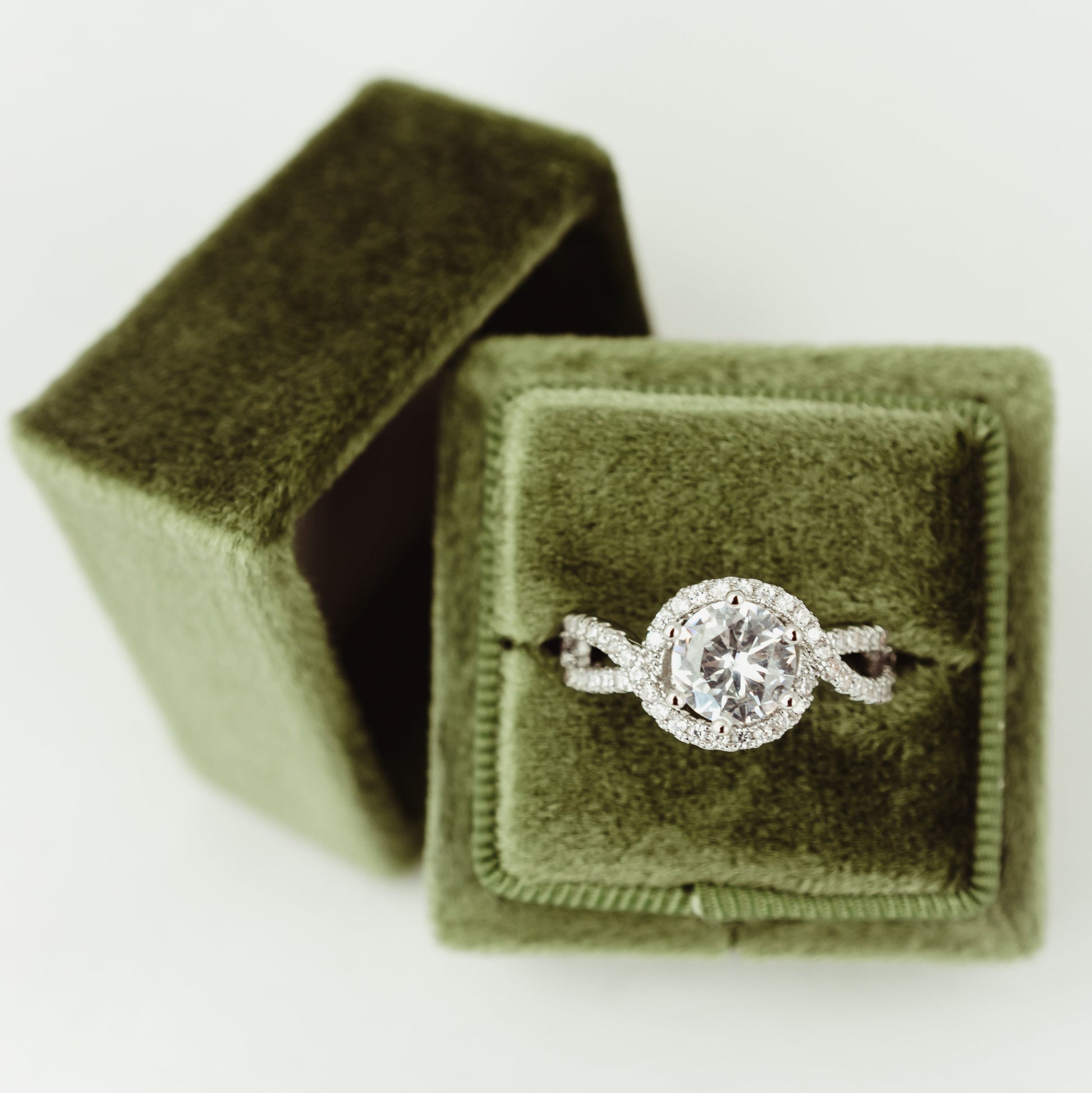 Your Rings Will Be Shown Off Beautifully in a Soft Velvet Ring Box Make Especially for Your Wedding Day Detail Photos and Flat Lays