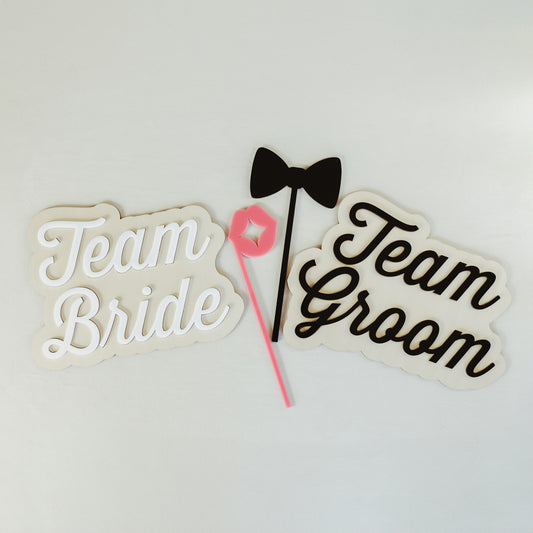 Get the Best Props for Your Photo Booth with Custom Signs from Ribbon & Rings With Any Hilarious or Heartfelt Message You Want