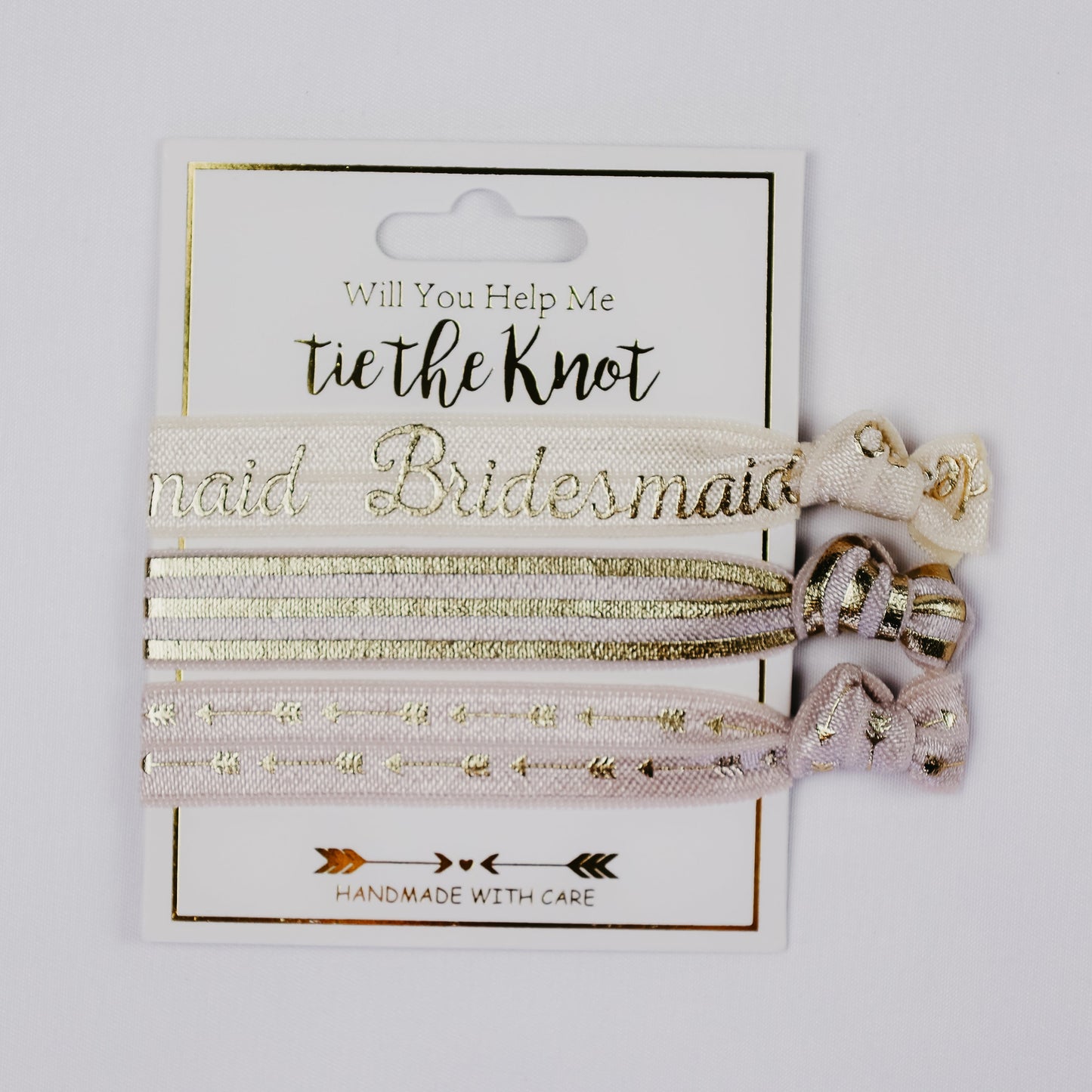 Will You Help Me Tie the Knot Bridesmaid Proposal Gift Hair Accessories for Bridal Party