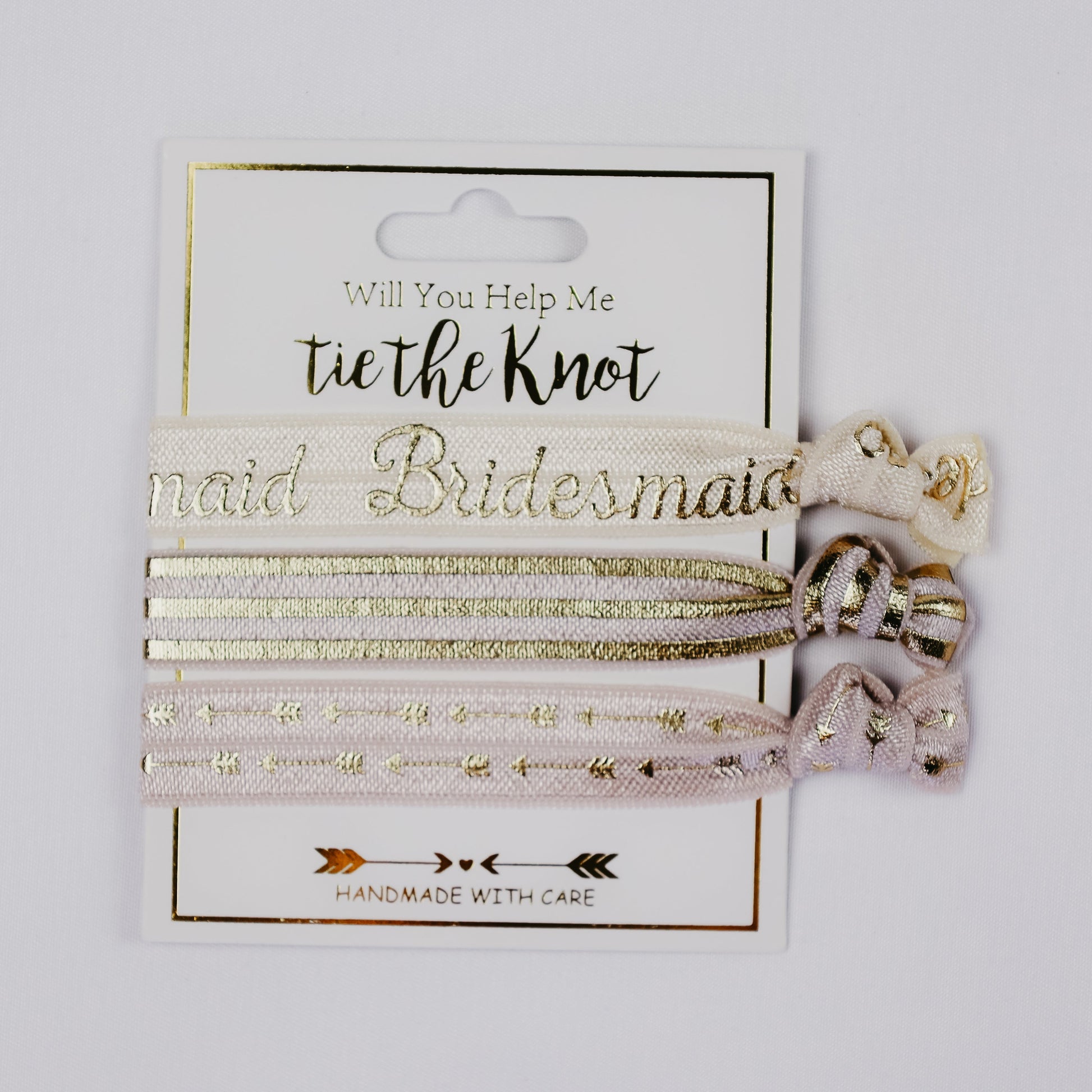 Will You Help Me Tie the Knot Bridesmaid Proposal Gift Hair Accessories for Bridal Party