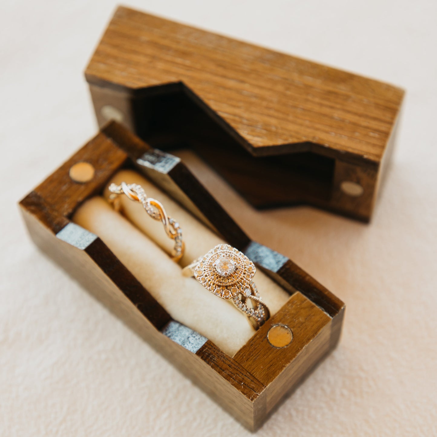 Mountain Inspired Wedding Ring Box for Ceremony