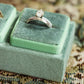 Velvet Double Ring Box Detail with Sage Fabric