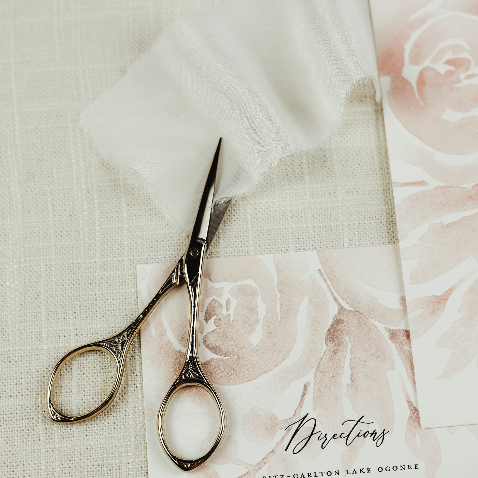 Small Gold Scissors for Wedding Flat Lay Photography