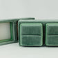 Velvet Double Ring Box Holder Unique Design for Wedding Detail Photos and Ceremony Holds 2 Rings