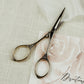 Gold Embroidery Scissors for Styling Wedding Flat Lays