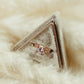 Wedding Flat Lay Prop Velvet Triangle Ring Box