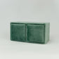 Velvet Double Ring Box for Wedding Ceremony and Detail Photos Holds 2 Wedding Bands