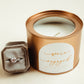 Soy Candle in Gold Tin Wedding Gift Announcing We're Engaged Engagement Present for Bridal Shower